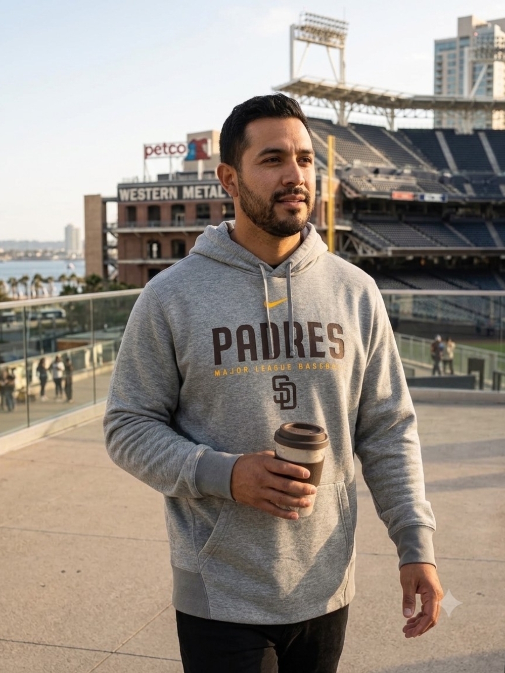 Officially licensed Nike San Diego Padres MLB pullover Hoodie